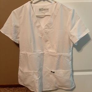 Grey's Anatomy white scrub top